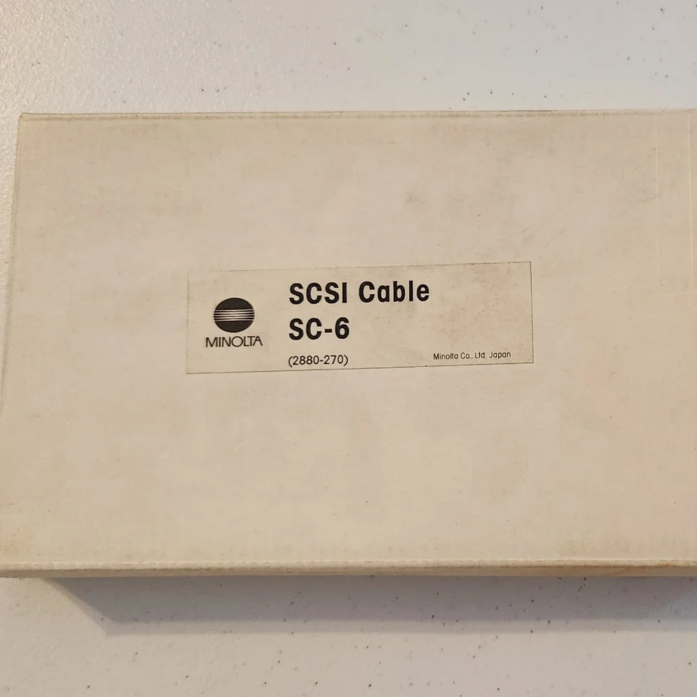 Minolta cable Dimage Scan SCSI SC6 Firewire camera pc adapters NEW RARE vintage